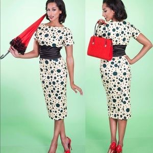 Tatyana“Spotty” vintage reproduction Polka Dot Dr